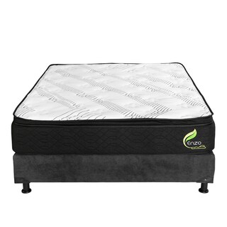 Foto 2 | Foto 2 | Colchón Restonic Enzo + Box Dicasa Matrimonial + 2 Almohadas Osos + Protector Ultra