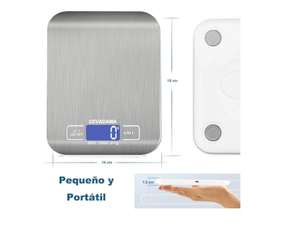 Foto 4 | Foto 4 | Báscula De Alimentos De Cocina Digital Recargable