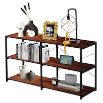 Credenzas Recibidor Doble Repisa Minimalista 140x77cm