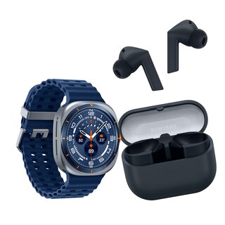 Foto 1 | Foto 1 | Samsung Galaxy Watch Ultra (lte 47 Mm) Azul Titanio + Galaxy Buds3 Fe Negro