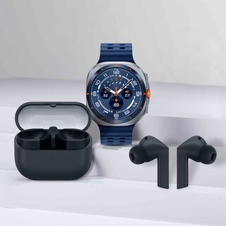 Foto 2 | Foto 2 | Samsung Galaxy Watch Ultra (lte 47 Mm) Azul Titanio + Galaxy Buds3 Fe Negro