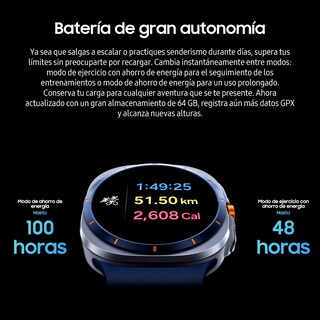 Foto 3 | Foto 3 | Samsung Galaxy Watch Ultra (lte 47 Mm) Plata Titanio + Galaxy Buds3 Fe Gris