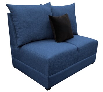 Foto 2 | Foto 2 | Love Seat El Bazar Store Orlando Azul Marino Tela Lino Nacional Sillon 2 Plazas Modular