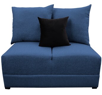 Foto 3 | Foto 3 | Love Seat El Bazar Store Orlando Azul Marino Tela Lino Nacional Sillon 2 Plazas Modular