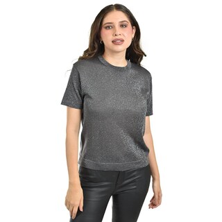 Foto 1 | Foto 1 | Blusa De Punto Con Brillo /juvenil 0287 (gris) Gris