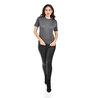 Foto 5 | Foto 5 | Blusa De Punto Con Brillo /juvenil 0287 (gris) Gris