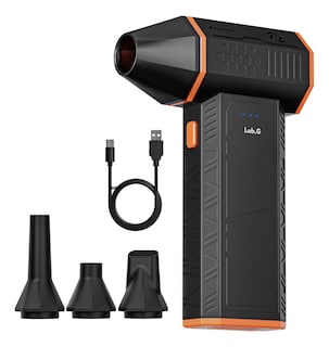 Foto 1 | Foto 1 | ''turbo Jet Fan 110000 Rpm Soplador Eléctrico Plumero De Aire Negro Con Naranja ''