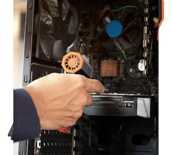 Foto 2 | Foto 2 | ''turbo Jet Fan 110000 Rpm Soplador Eléctrico Plumero De Aire Negro Con Naranja ''