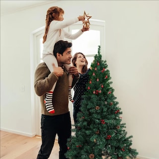 Foto 3 | Foto 3 | Árbol De Navidad Pvc Con Piñas 800 Ramas Decoración Navideña Verde Oscuro