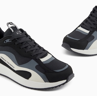 Foto 3 | Foto 3 | Tenis Armani Exchange Sneakers Plataforma Comodo Logo A|x Negro Para Hombre