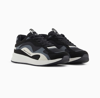 Foto 2 | Foto 2 | Tenis Armani Exchange Sneakers Plataforma Comodo Logo A|x Negro Para Hombre