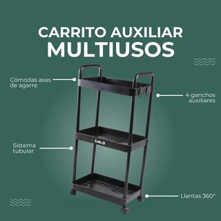 Foto 3 | Foto 3 | ''carrito Organizador Multi-uso 3 Niveles Muebles Baño. Ruedas Gris ''