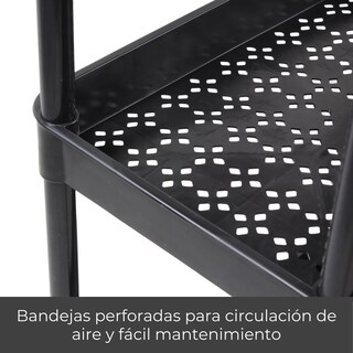 Foto 4 | Foto 4 | ''carrito Organizador Multi-uso 3 Niveles Muebles Baño. Ruedas Gris ''