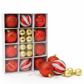 Foto 2 | Foto 2 | Esferas Navideñas De Cm-top 26 Piezas De 6cm Y 3cm En Color Rojo