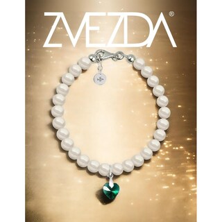 Foto 5 | Foto 5 | Collar Y Pulsera De Mujer Plata .925 Perlas De Cristal Zvezda