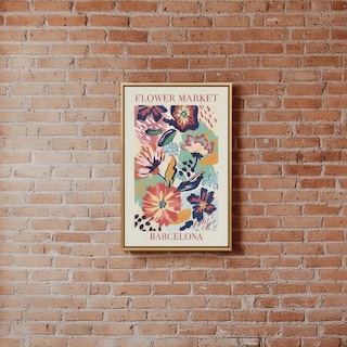 Foto 4 | Foto 4 | Cuadro Decorativo Abstracto Moderno De Flores Matisse 2 Ilios Innova Impresión Multicolor Vibrante Con Marco Dorado
