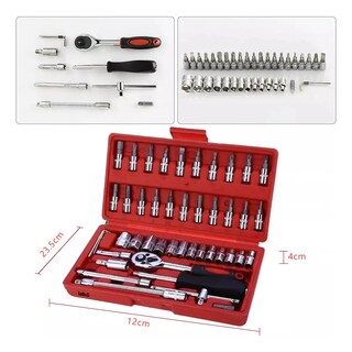 Foto 2 | Foto 2 | Kit De Herramientas Lab.g Mecanica 46 Pz Rojo