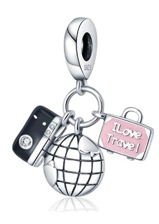 Foto 1 | Foto 1 | Xtellar 1 Pcs Dije Viajes En Avión De Plata 925 Premium Charm Color Global Travel