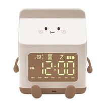 Reloj Despertador Digital Con Temporizador Y Alarmas Marron Claro