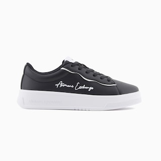 Foto 1 | Foto 1 | Tenis Armani Exchange Sneakers Logo Cursiva A|x Color Negro Casual Para Mujer