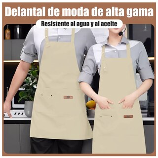 Foto 2 | Foto 2 | 5pzs Delantales De Lona Ajustables Para Chef O Art 5 Eo Safe Imports Esi-21909 Beige