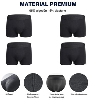 Foto 2 | Foto 2 | Xtellar Boxers De Hombre Premium Cómodos Transpirables Y Estilizados Set De 4.