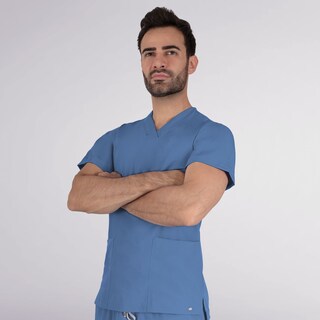 Foto 3 | Foto 3 | Conjunto Quirúrgico Hombre Antifluidos Azul Sea Brazil