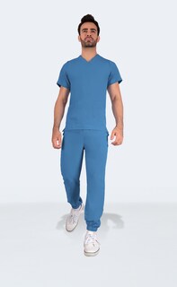 Foto 6 | Foto 6 | Conjunto Quirúrgico Hombre Antifluidos Azul Sea Brazil