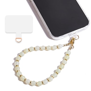 Foto 1 | Foto 1 | Correa De Muñeca Lostars Con Cuentas De Mármol Y Lengüeta Para Teléfono  Color Beige - Venta Internacional.