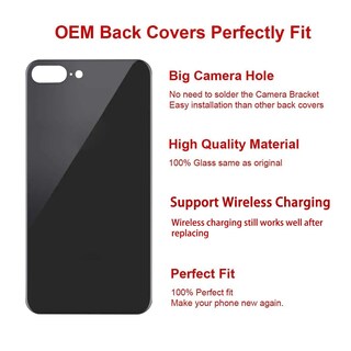 Foto 3 | Foto 3 | Repuesto De Cristal Trasero Perzework Oem Para Iphone 8 Plus - Venta Internacional.