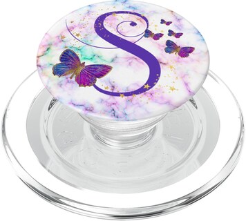 Foto 1 | Foto 1 | Popsockets Popgrip Para Magsafe Kimiquemonogram Purple Butterfly - Venta Internacional.