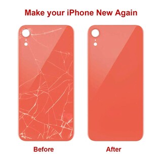 Foto 4 | Foto 4 | Kit De Repuesto De Cristal Con Parte Trasera Coral De Perzework Para Iphone Xr De 6.1 Pulgadas - Venta Internacional.