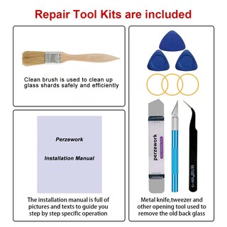 Foto 5 | Foto 5 | Kit De Repuesto De Cristal Con Parte Trasera Coral De Perzework Para Iphone Xr De 6.1 Pulgadas - Venta Internacional.