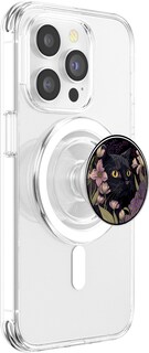 Foto 4 | Foto 4 | Popsockets Popgrip Para Magsafe Bonito Gato Negro Escondido En Flores De Primavera - Venta Internacional.