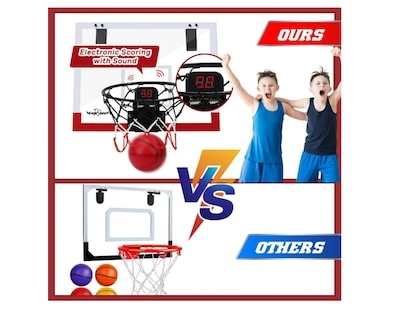 Foto 4 | Foto 4 | Canasta Basketball Con Marcador Y 2 Pelotas