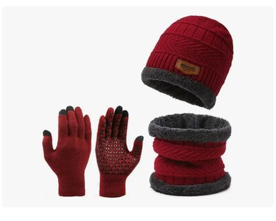 Foto 1 | Foto 1 | 3 En 1 Gorro Guantes Bufanda Para Frio Invierno Unisex
