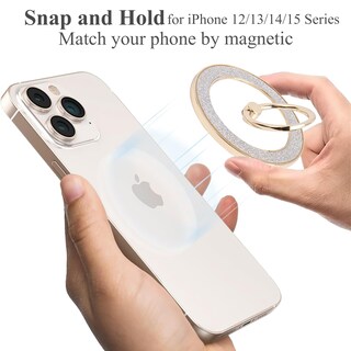 Foto 3 | Foto 3 | Soporte Magnético Para Teléfono Con Anillo Para El Dedo Para Iphone 15 Pro Max/plus/14/13/12 Series - Venta Internacional.