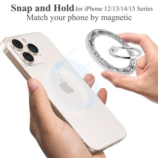 Foto 3 | Foto 3 | Soporte Magnético Para Anillos Phone Grip Lizimandu Plateado - Venta Internacional.