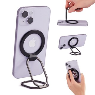 Foto 1 | Foto 1 | Soporte Magnético De Anillo De Teléfono Para Iphone 16/15/14/13/12 Negro - Venta Internacional.