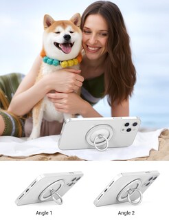 Foto 6 | Foto 6 | Soporte Magnético Yinhexi Para Teléfono Con Forma De Anillo Con Rotación De 360° Plateado - Venta Internacional.