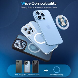 Foto 3 | Foto 3 | Soporte Magnético Para Anillo De Teléfono Lokyoo Para Magsafe Iphone-blue - Venta Internacional.