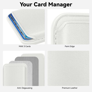 Foto 3 | Foto 3 | Tarjetero Magnético Rfid De Cuero Mag-safe Para Iphone 16 - Venta Internacional.