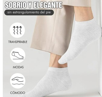 Foto 2 | Foto 2 | Xtellar Set De 20 Calcetines Unisex De Alta Elasticidad Y Absorción Blanco Y Negro Para Hombres Y Mujeres