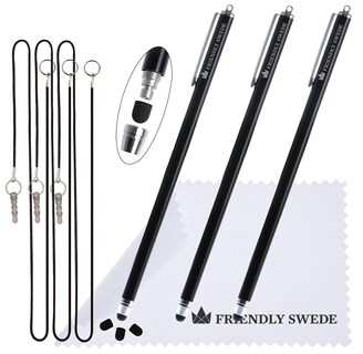 Foto 1 | Foto 1 | Lápiz Capacitivo The Friendly Swede Extra Largo 7 3 Pulgadas Juego De 3 Unidades Color Negro - Venta Internacional.