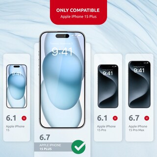 Foto 2 | Foto 2 | Protector De Pantalla Intaleo De Cristal Templado Para Iphone 15 Plus - Venta Internacional.