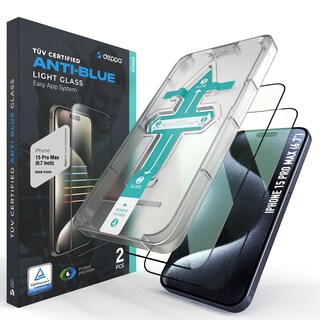 Foto 1 | Foto 1 | Protector De Pantalla Deppa Para Iphone 15 Pro Max Paquete De 2 Unidades 6.7 Pulgadas - Venta Internacional.