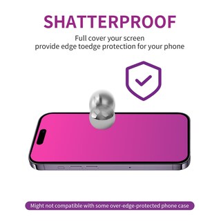 Foto 6 | Foto 6 | Protector De Pantalla Jephuwneh Para Iphone 15 Pro Paquete De 2 Unidades 6.1 Pulgadas Degradado - Venta Internacional.