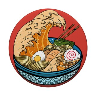 Foto 3 | Foto 3 | Phone Grip Popsockets Excelente Diseño De Ramen Wave Kanagawa - Venta Internacional.