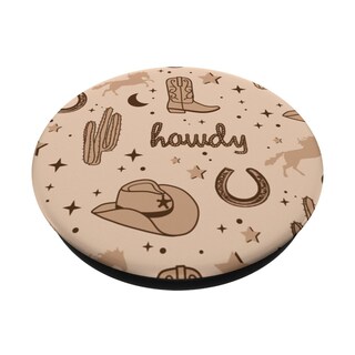 Foto 2 | Foto 2 | Sombrero De Vaquero Popsockets Adhesivo Popgrip Con Estampado Estético - Venta Internacional.
