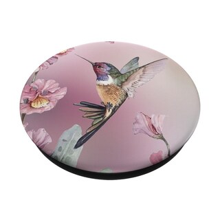 Foto 2 | Foto 2 | Soporte De Agarre Popsockets Con Forma De Flor De Colibrí Rosa Feliz - Venta Internacional.